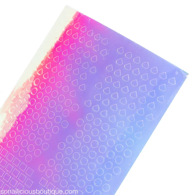 2-in-1 Holographic Nail Stickers - Limited Edition