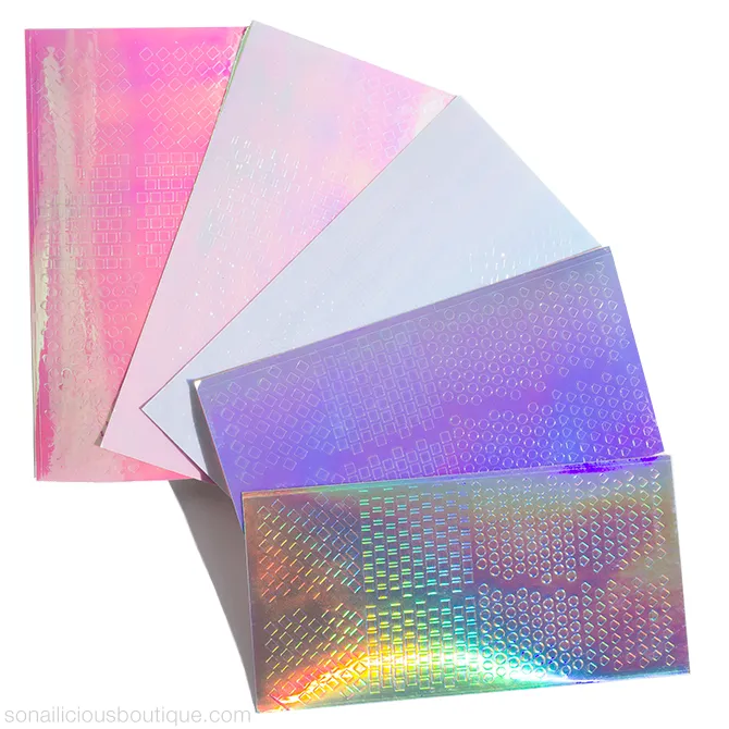 2-in-1 Holographic Nail Stickers - Limited Edition