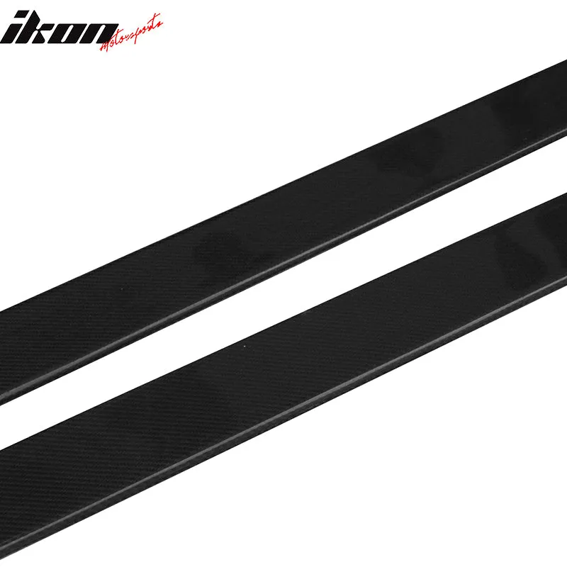 2012-2018 BMW F30 3-Series 2PCS 81" Side Skirts Extension Carbon Fiber