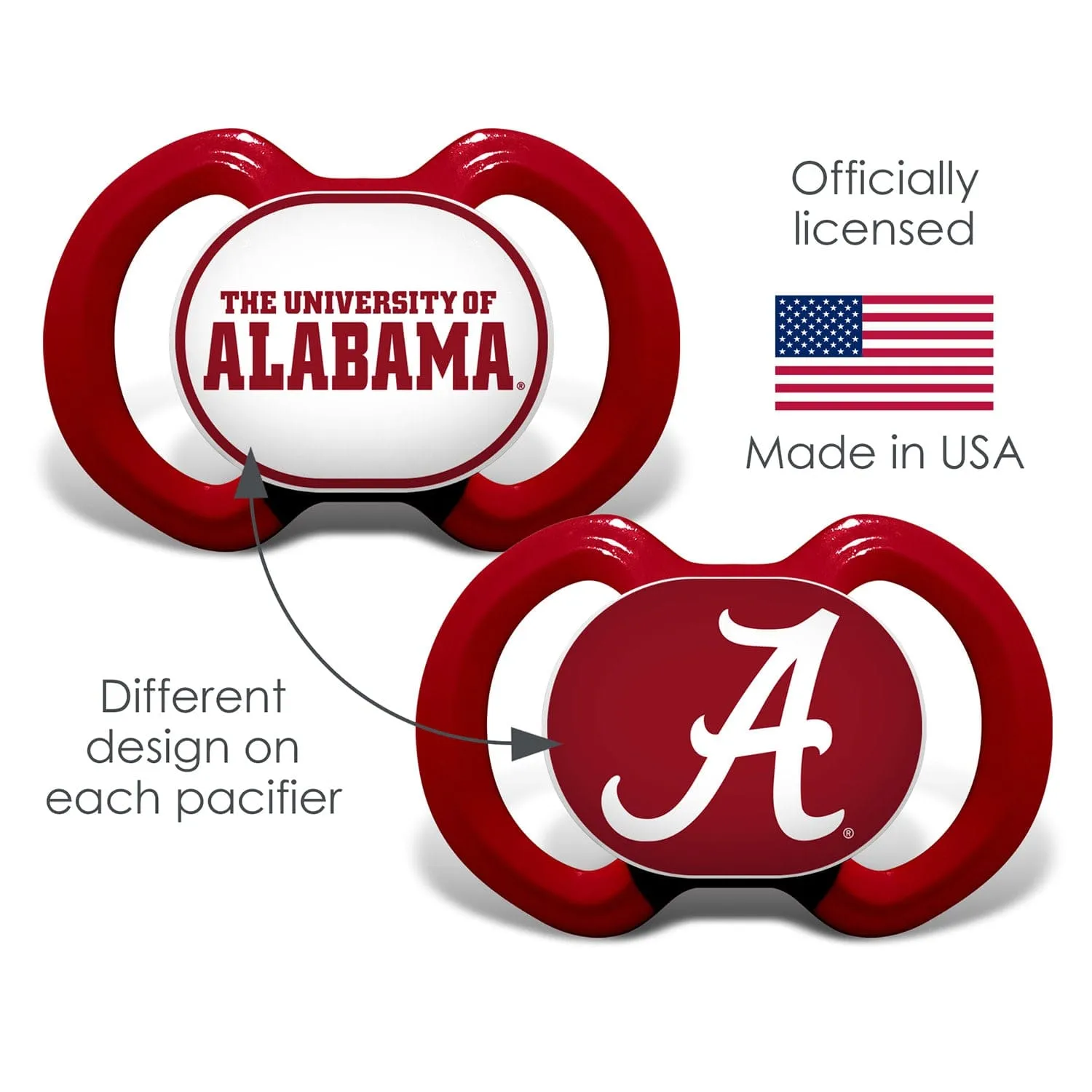 Alabama Crimson Tide - Pacifier 2-Pack