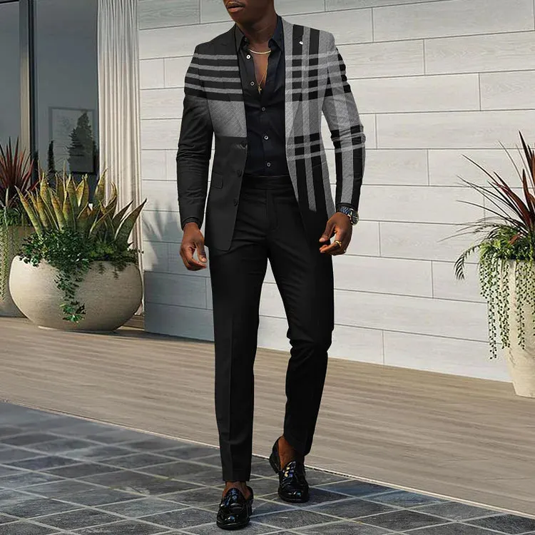 Basilides Collar Blazer & Pants Two Piece Set