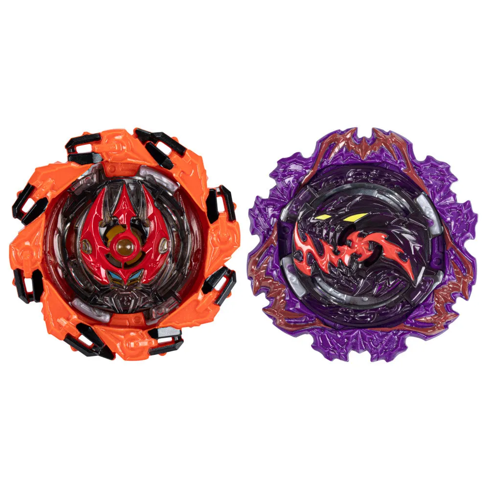 Beyblade Burst Quadstrike Dual Pack Ambush Nyddhog N8 And Chain Poseidon P8