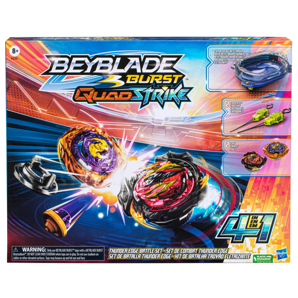 Beyblade Burst Quadstrike Thunder Edge Battle Set