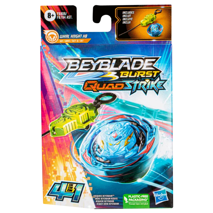 Beyblade Burst Quadstrike Whirl Knight K8 Starter Pack