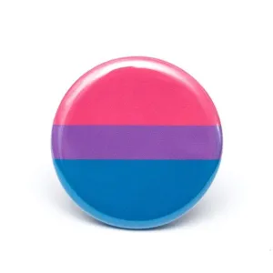 Bisexual pride flag button