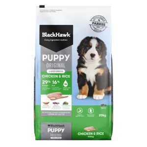 Black Hawk Puppy Chicken and Rice Large Breed Dry Dog Food 20kg