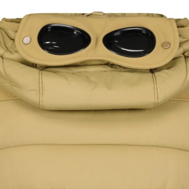 CP COMPANY Nylon Mix Padded Goggle Gilet Sand