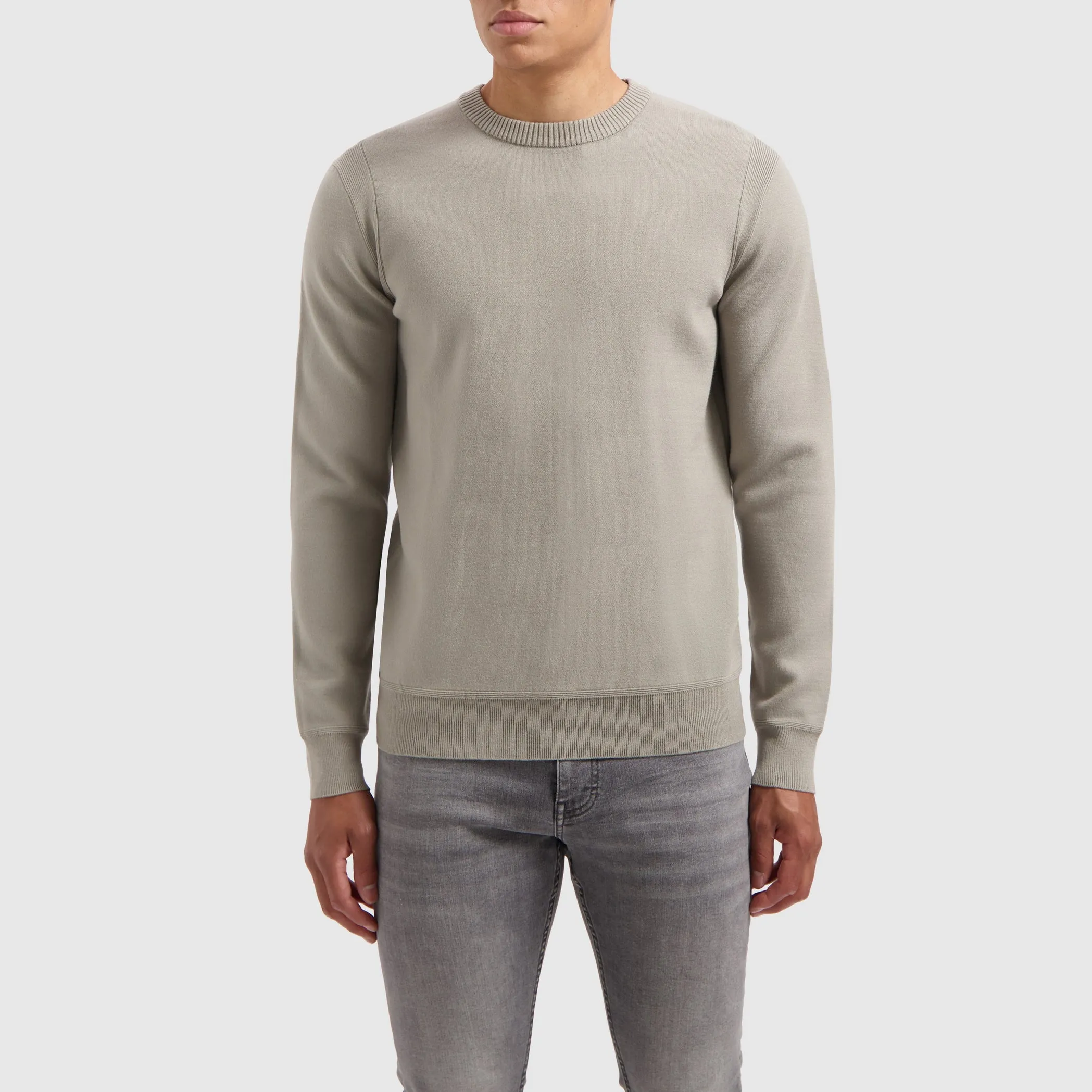 Crewneck Knitwear | Taupe