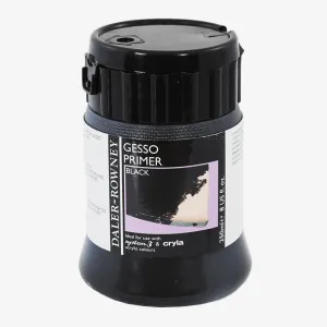 Daler Rowney Artist Gesso Primer Black 250ml