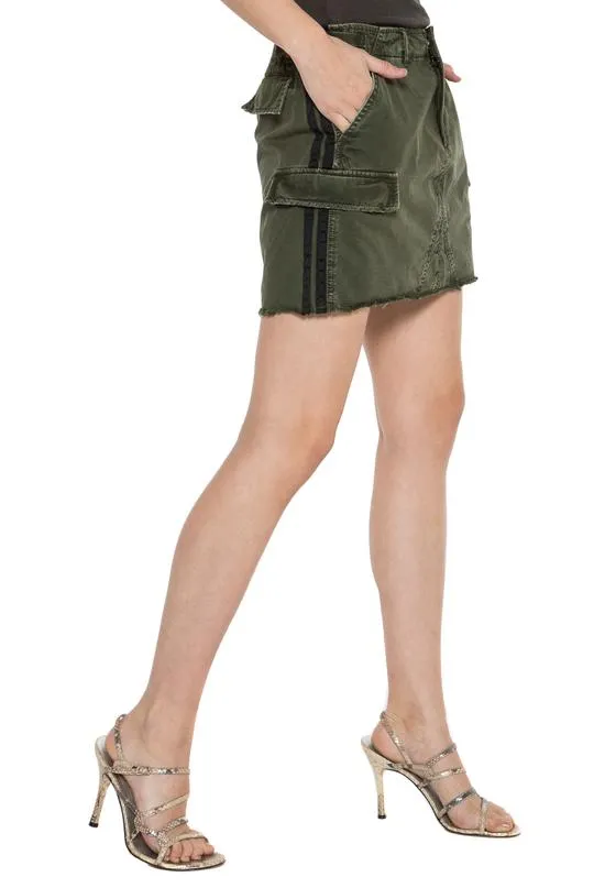 DANANG - The Military Short Skirt in Olive