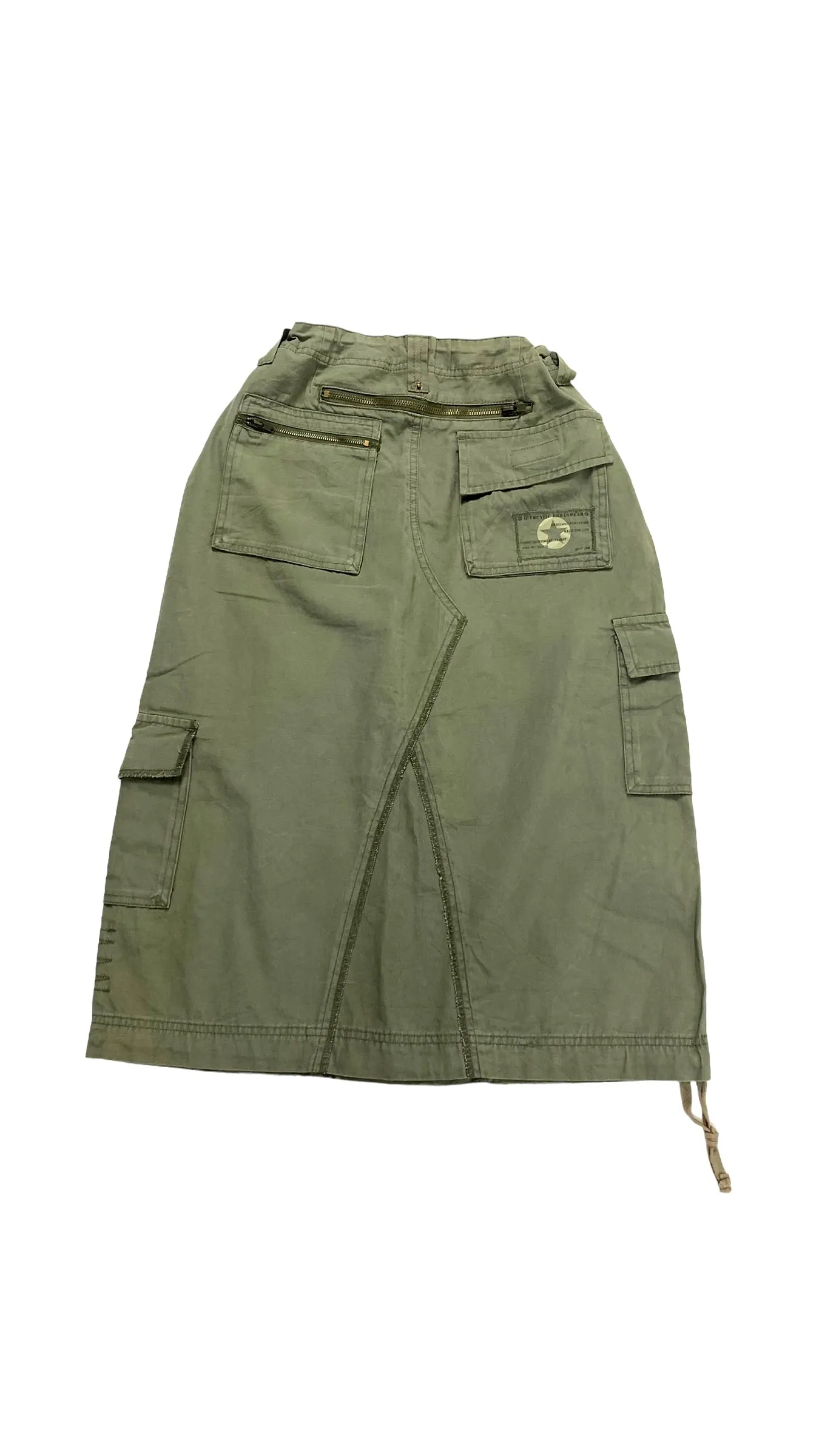 GAP MIDI DRAWSTRING CARGO SKIRT