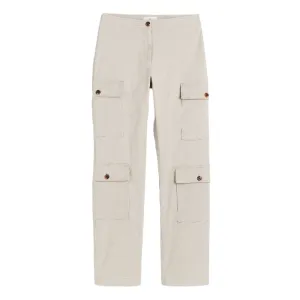 H&M cotton trousers, cream