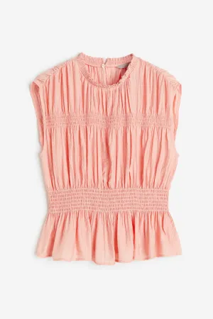 H&M Crinkled top, pink