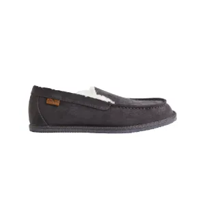 H&M Fleece-lined Slippers moccasins, dark gray