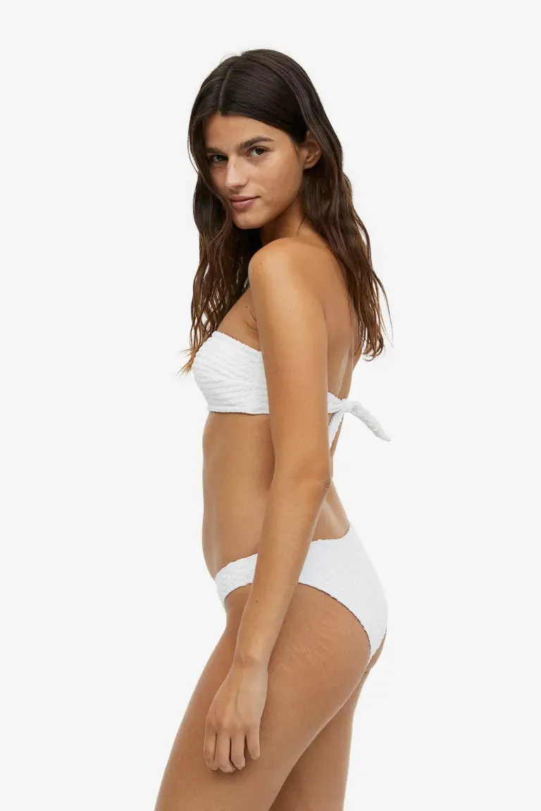 H&M high top bikini bottoms, white