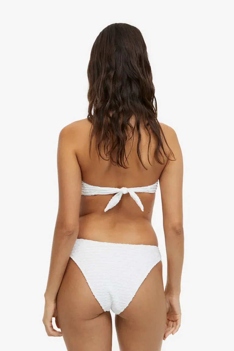 H&M high top bikini bottoms, white