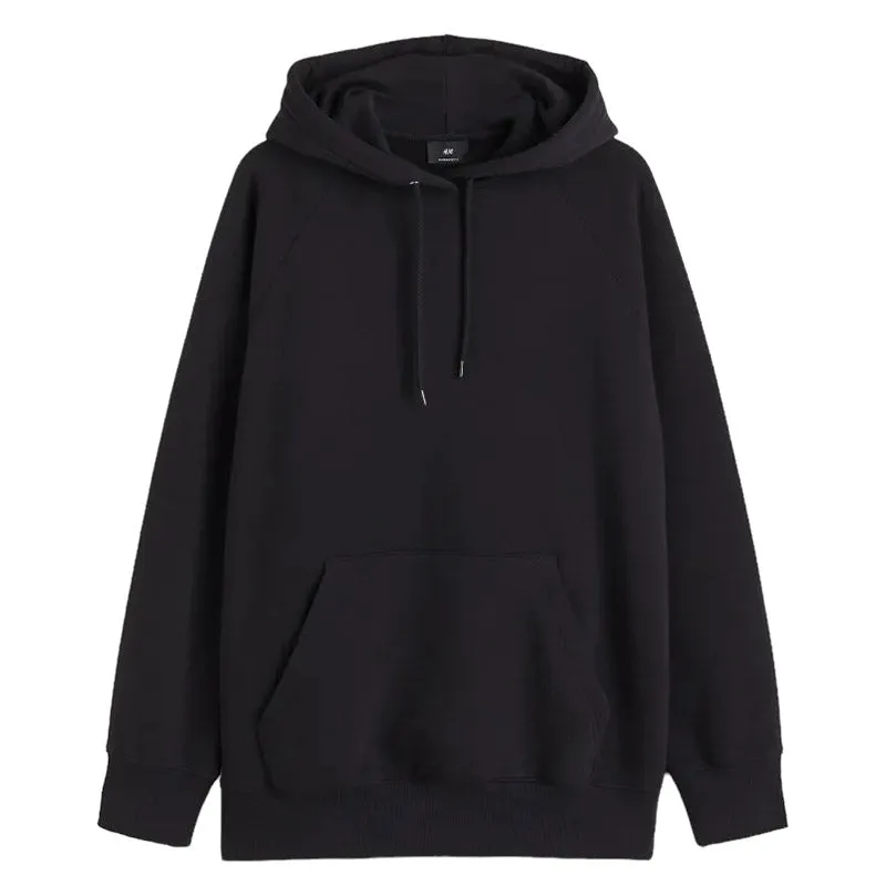 H&M Oversized Fit Hoodie, black