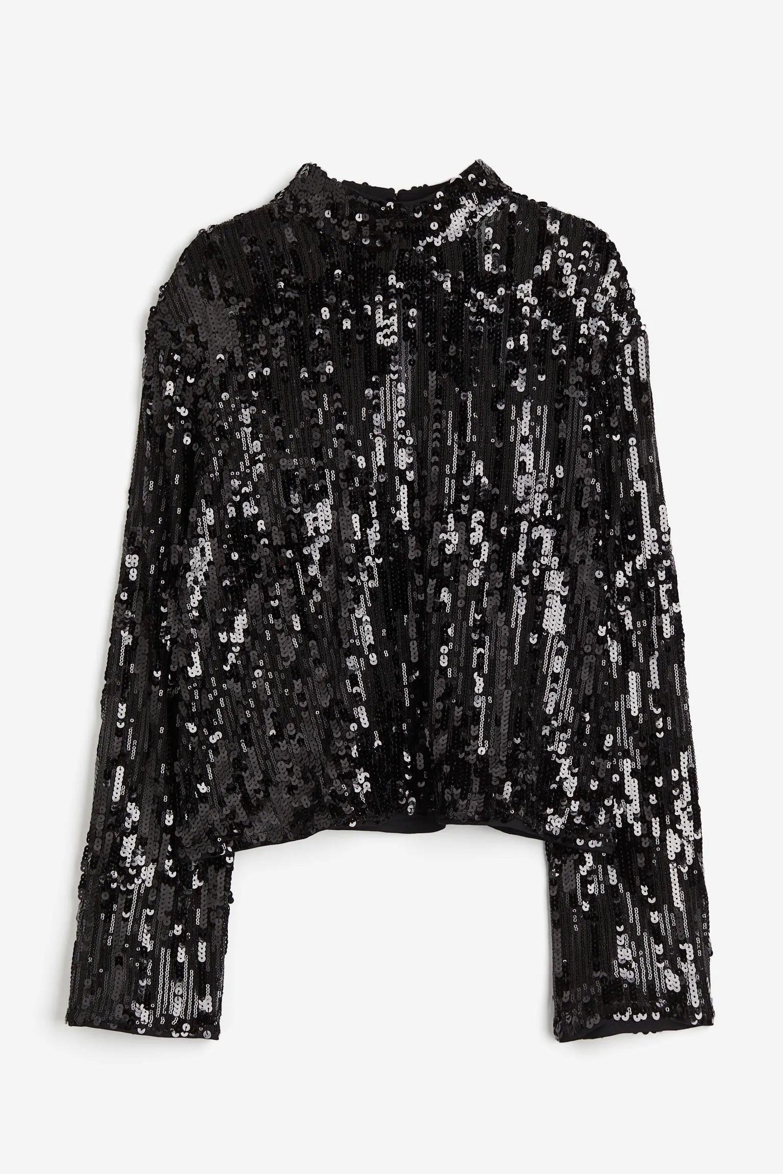 H&M Sequined blouse, black