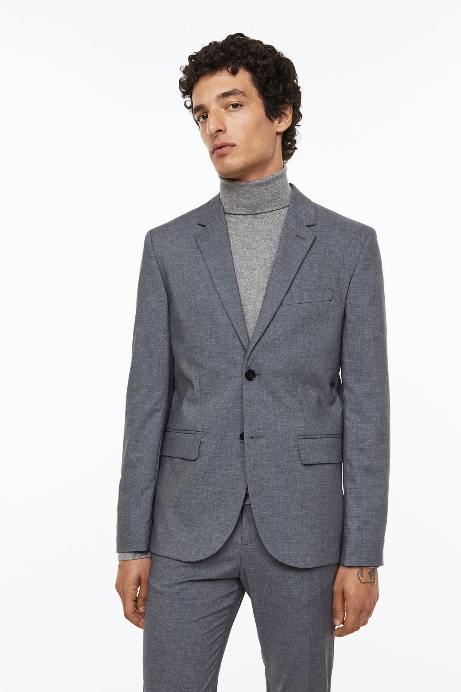 H&M Skinny Fit jacket, gray