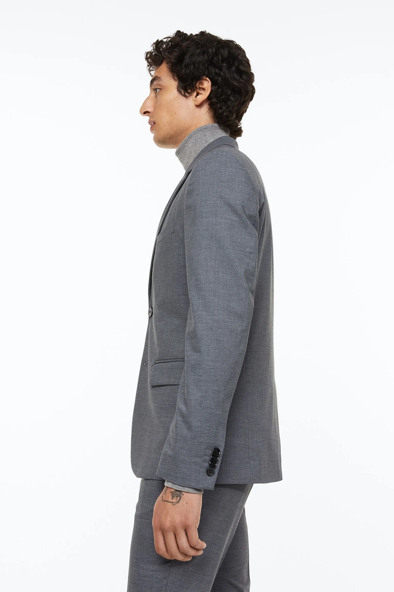 H&M Skinny Fit jacket, gray