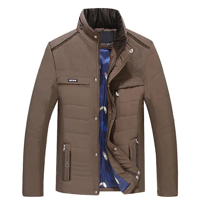 HEE GRAND Winter Coats Short Slim Male Clothing Coat Parkas