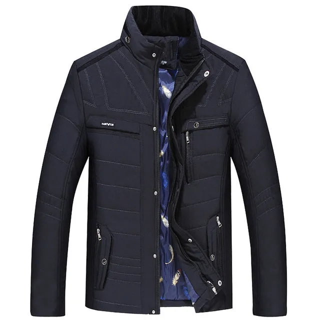 HEE GRAND Winter Coats Short Slim Male Clothing Coat Parkas