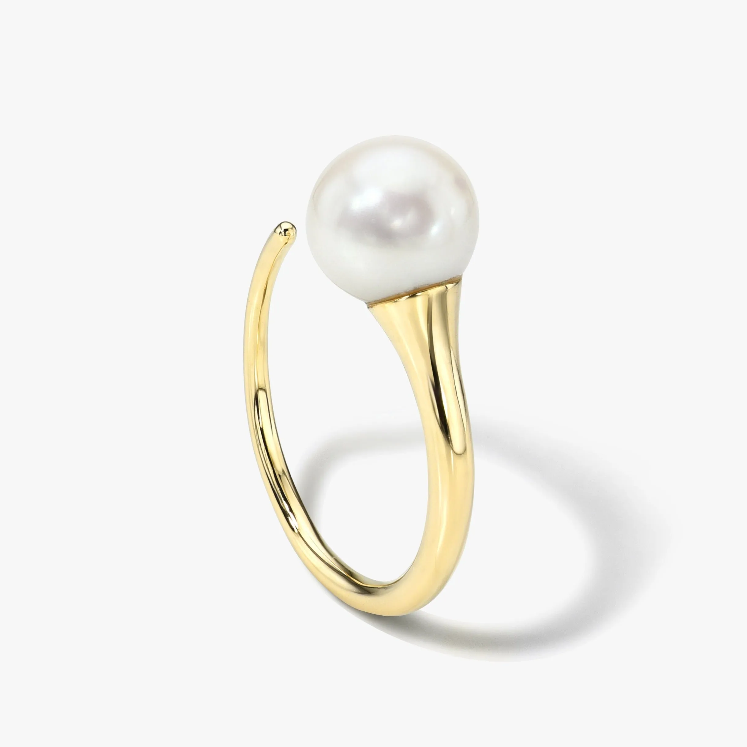 Illusion Ring, White or Pink Pearl