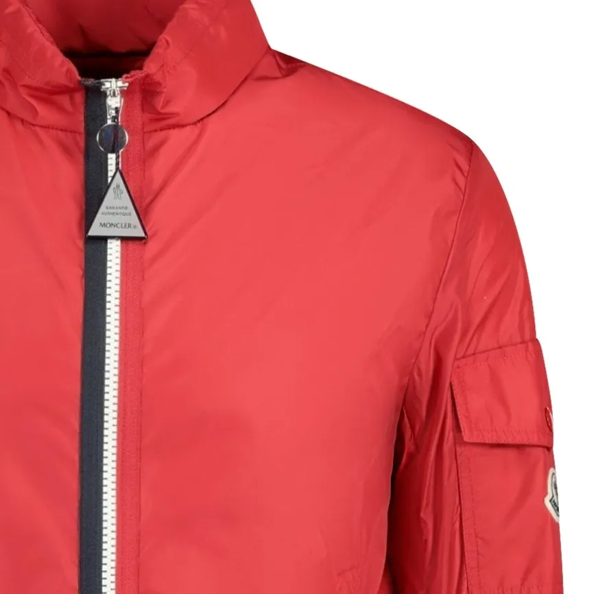 Keralle Tricolour Zip Windbreaker Jacket Red