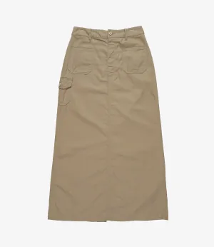 Lace Up Skirt - Khaki 6.5oz Flat Twill