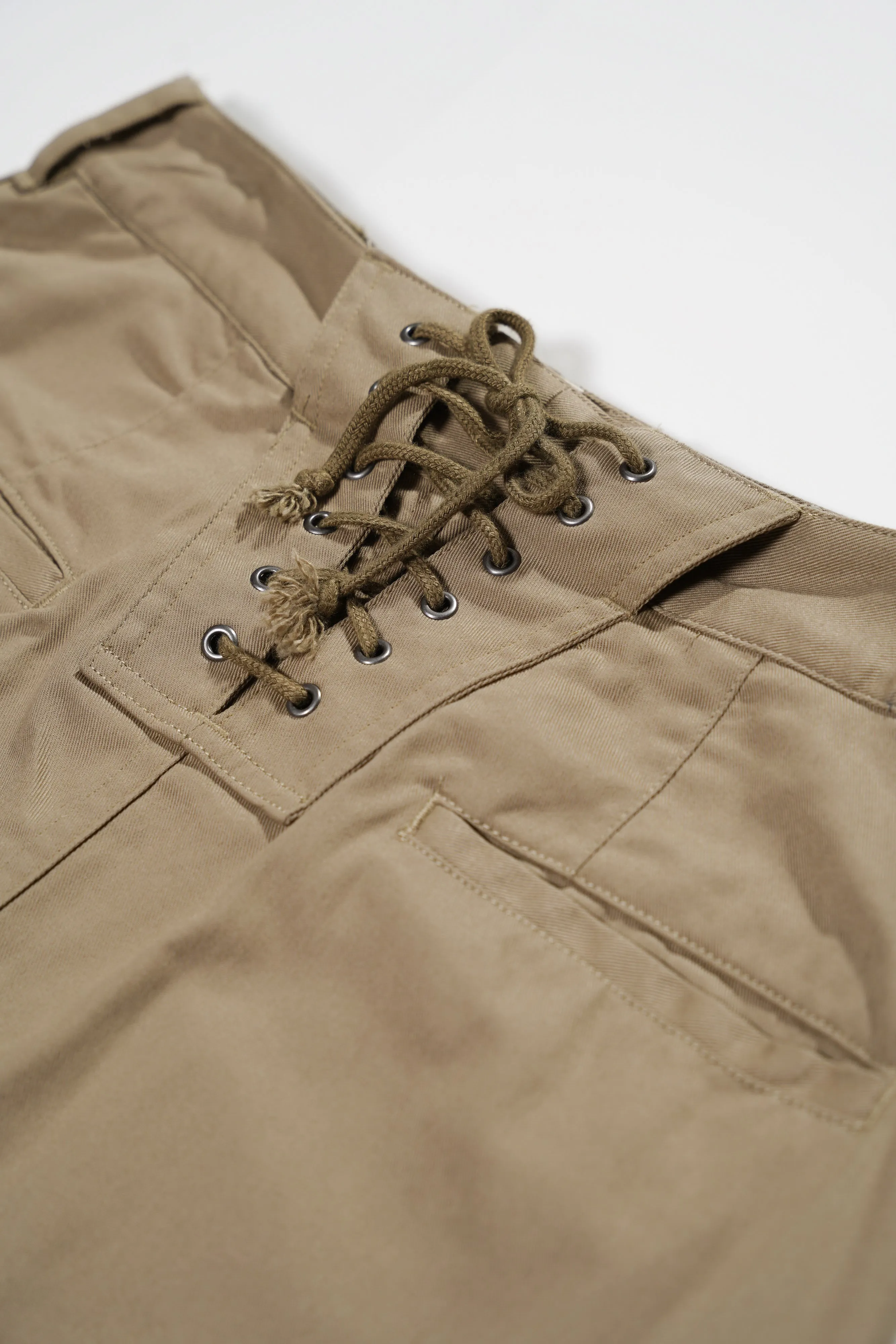 Lace Up Skirt - Khaki 6.5oz Flat Twill