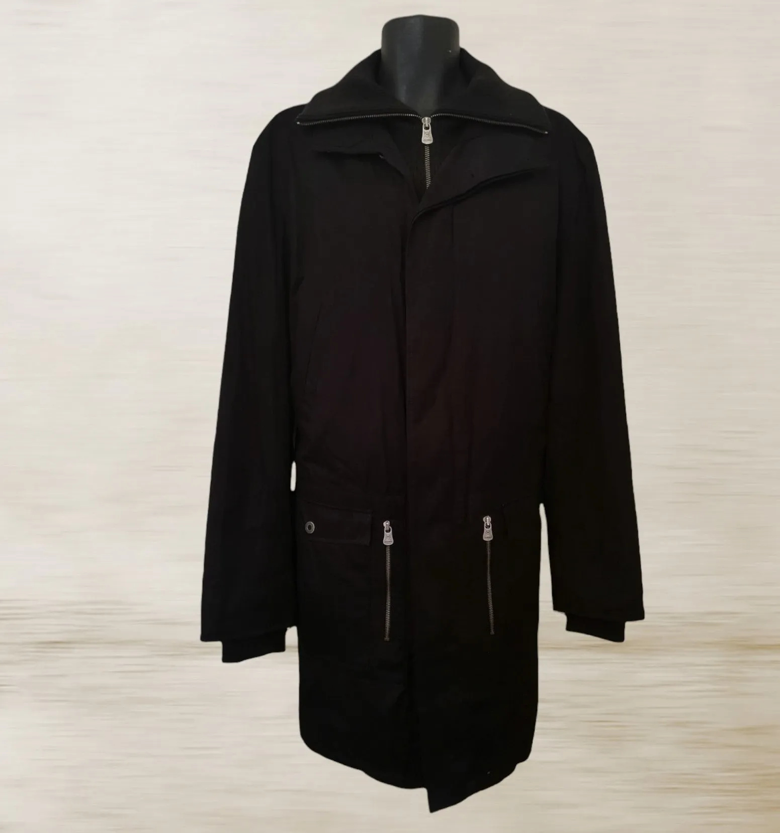 Matinique Black Men's Geraldton 3/4 Length Padded Coat  Size XL