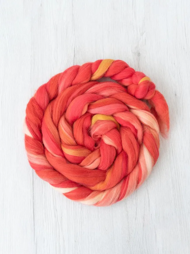 Merino Varigated Coloured Roving