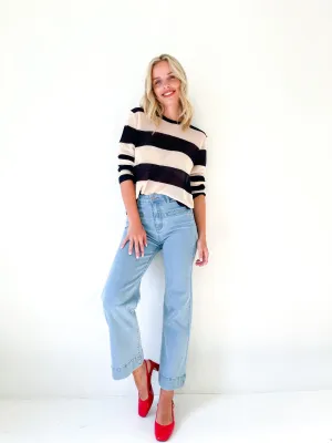 Navy Stripe Knit