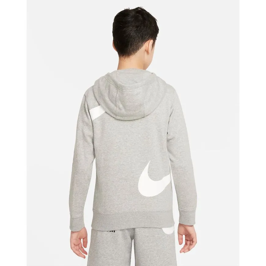 Nike Sportswear Swoosh Boys Lifestyle T-Shirt Grey