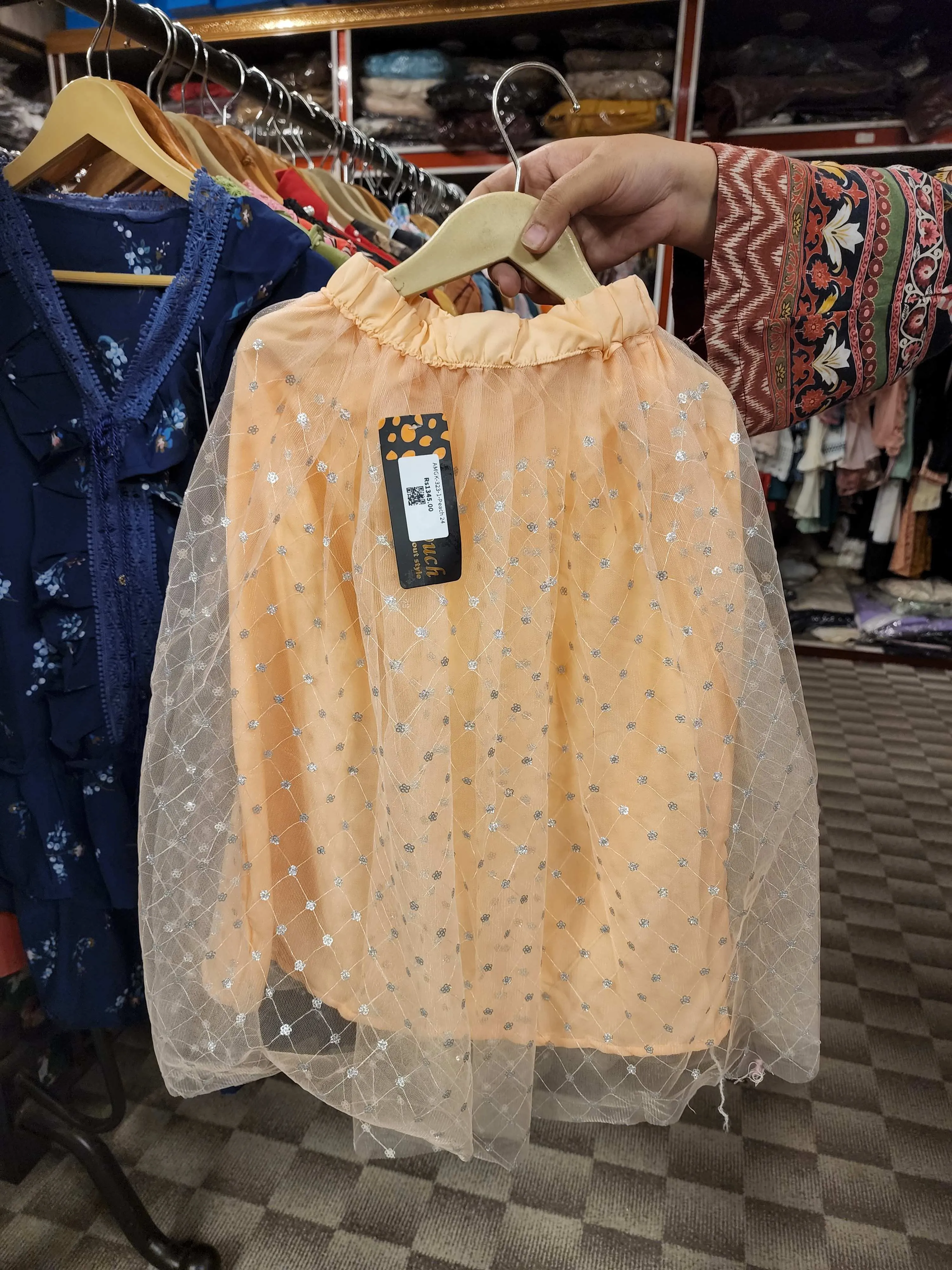 Peach Kids Skirts