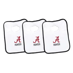 Personalized Alabama Crimson Tide 3-Pack Bibs