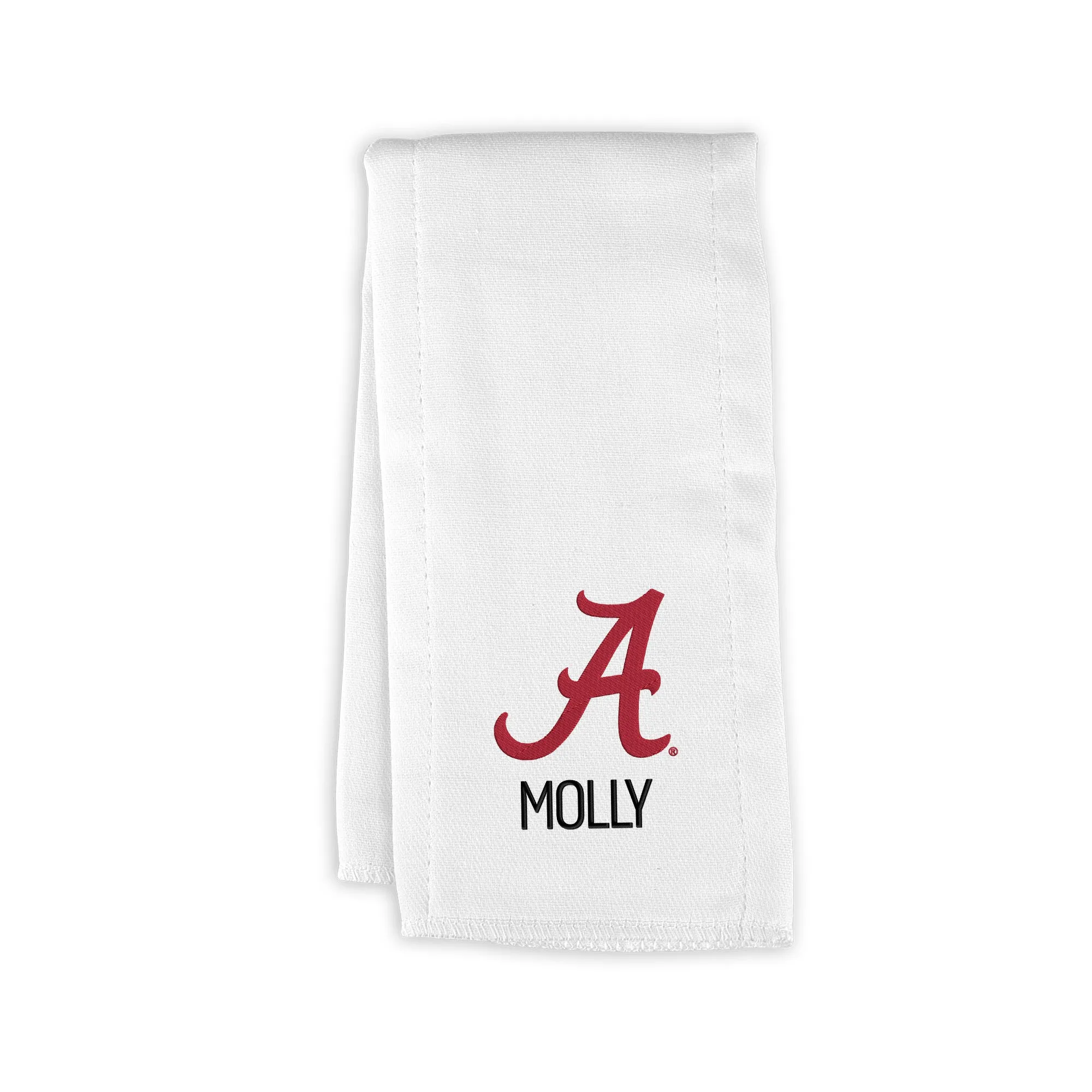 Personalized Alabama Crimson Tide Burp Cloth