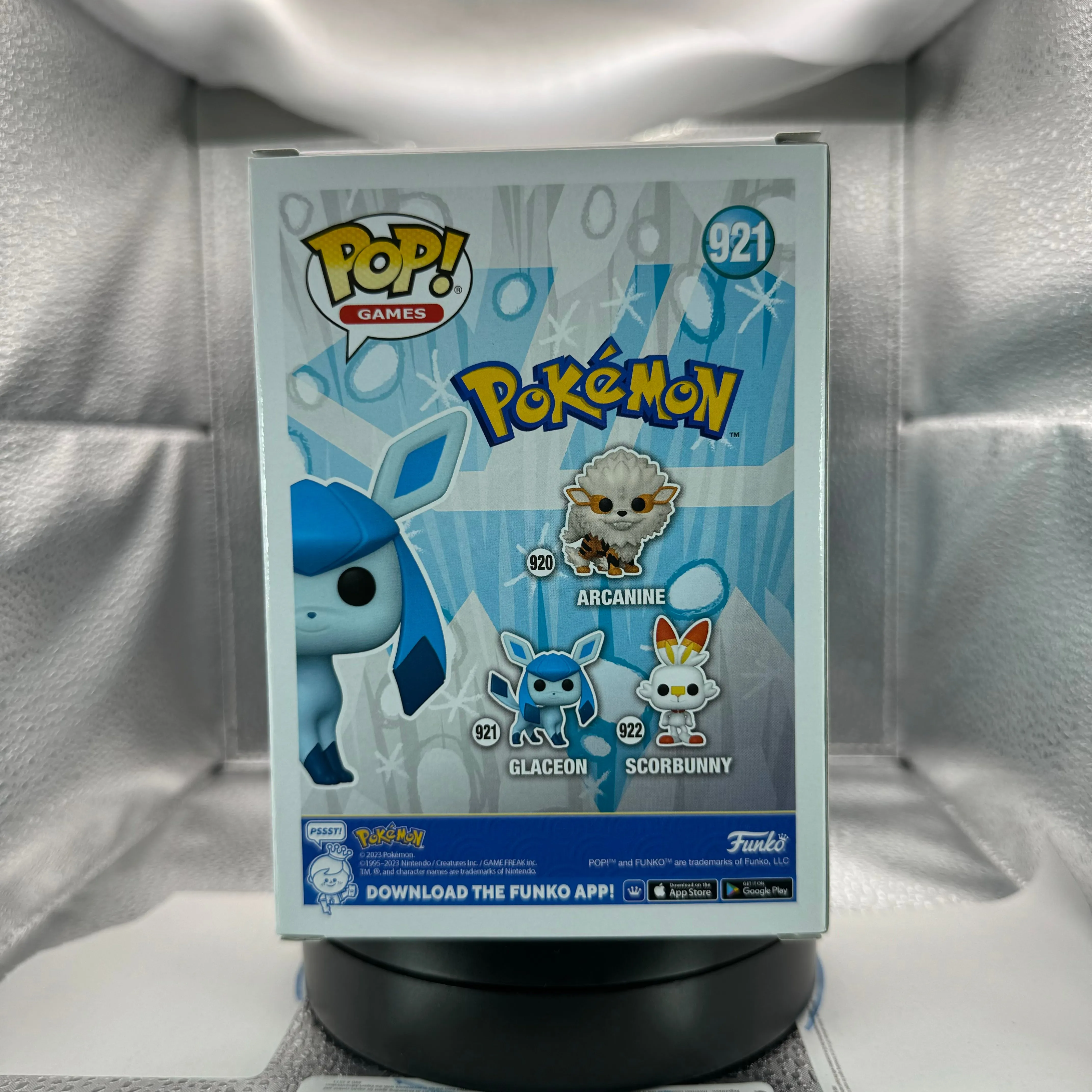 POP Games: Pokémon - Glaceon Flocked Hot Topic Exclusive