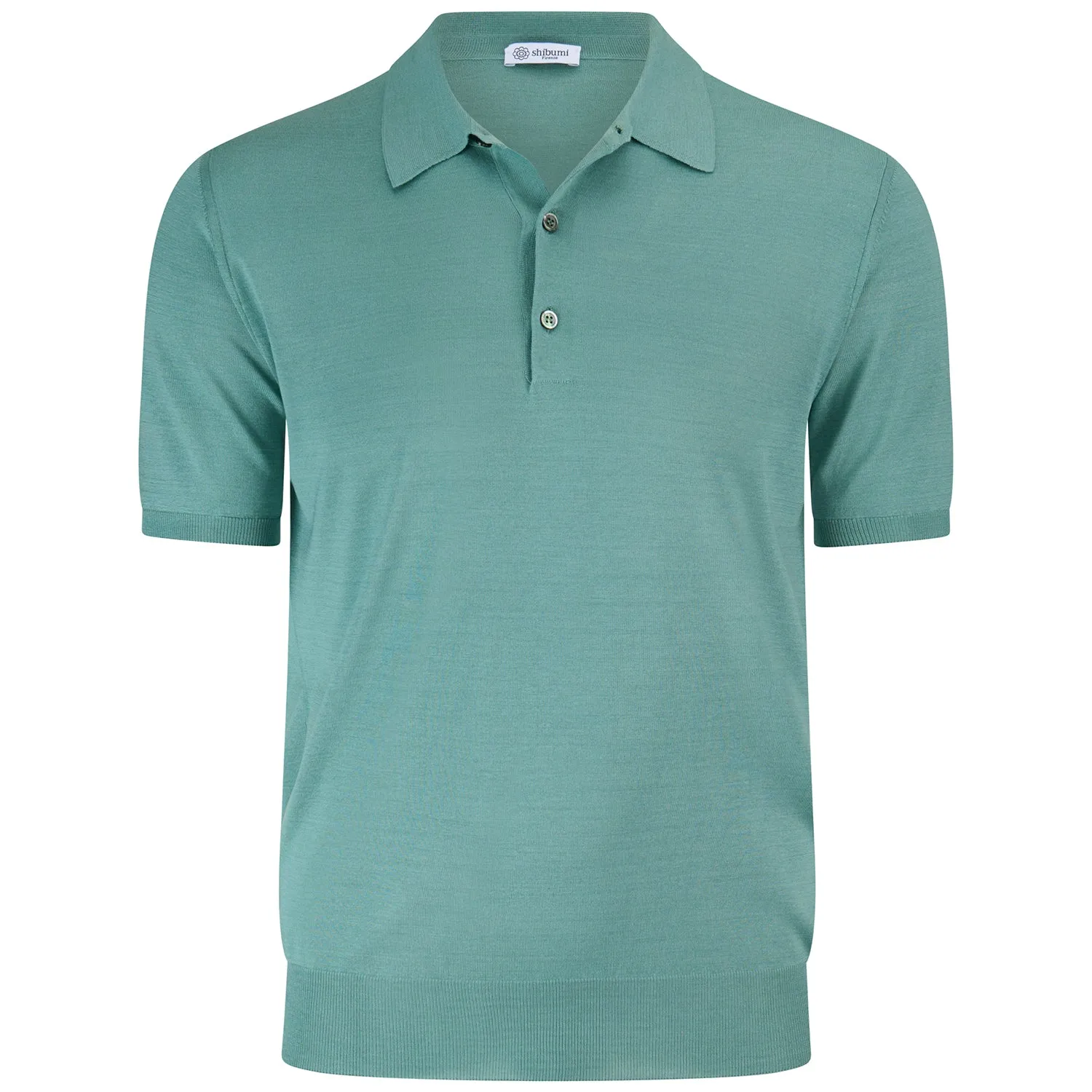 Pure Silk Short Sleeve Polo Shirt - Almond