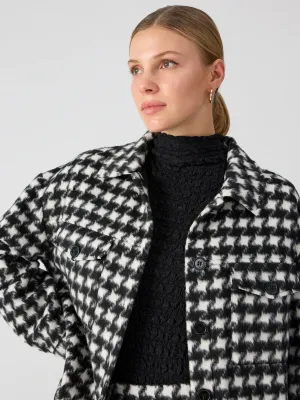 Sanctuary The Shacket - BRUSHED HOUNDSTOOTH