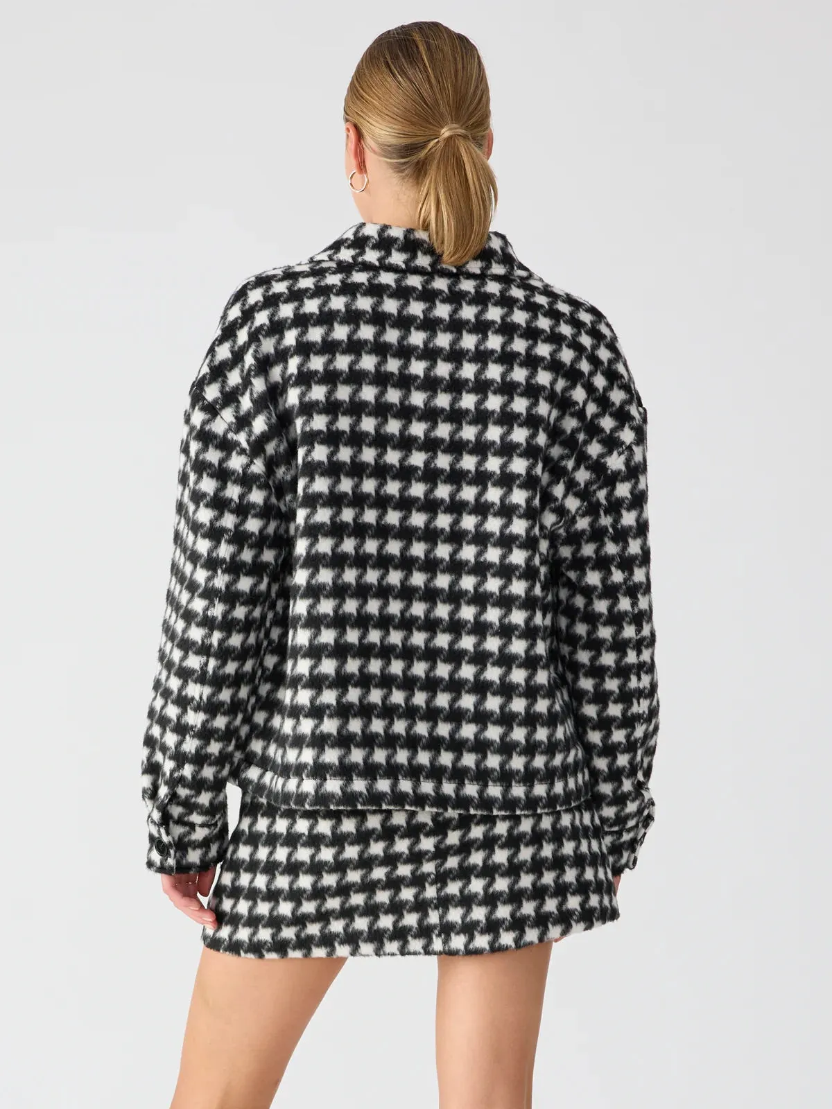 Sanctuary The Shacket - BRUSHED HOUNDSTOOTH