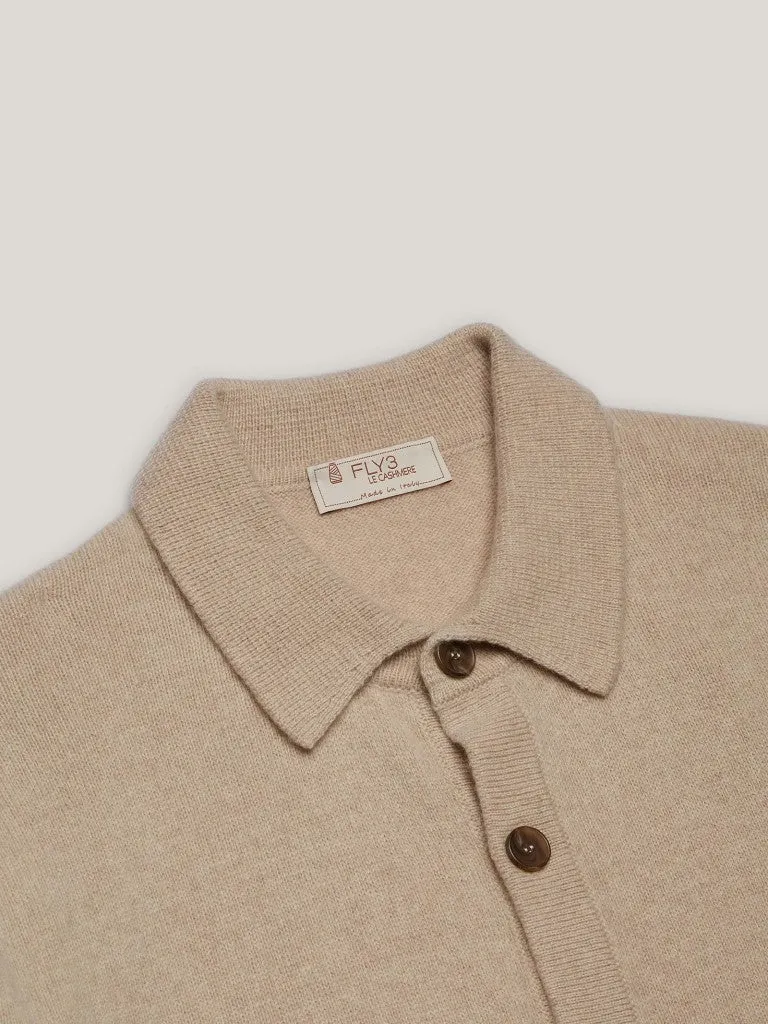 Shirt in cashmere - Ecru