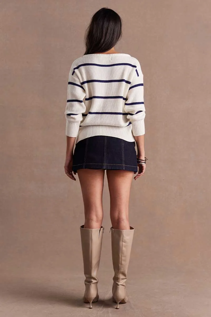 So005 Ink Striped Sweater