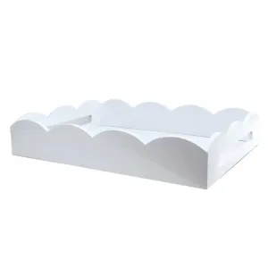 White Medium Scalloped Tray