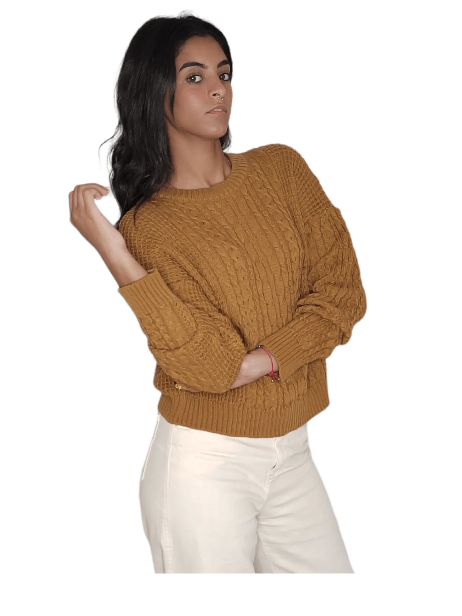 Women Knitwear Pullover - Dark Mustard